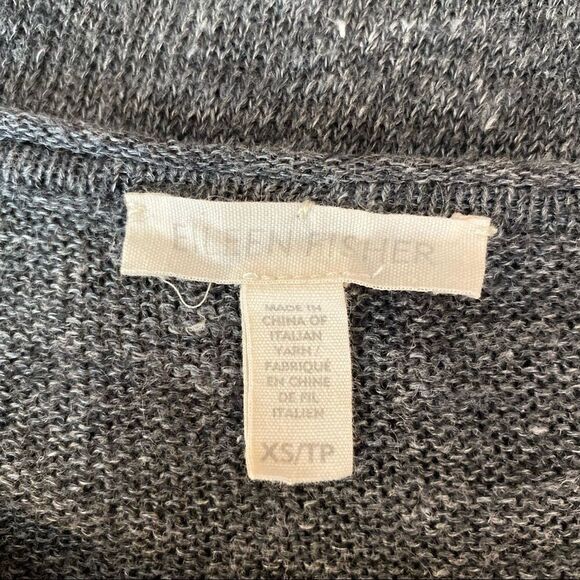 Eileen Fisher Linen Pullover Sweater Gray Size XS - Picture 6 of 7